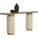 Ashva 68 X 15 inch Antique Brass Console Table